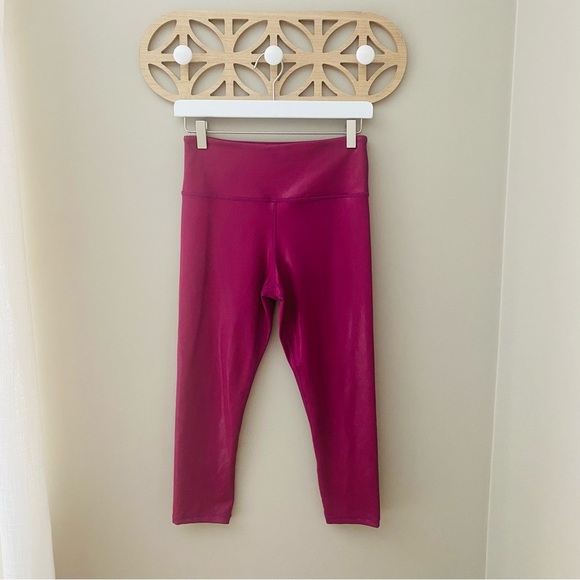 ZYIA Cropped Leggings Purple/Pink Sz 6-8 - Picture 1 of 9